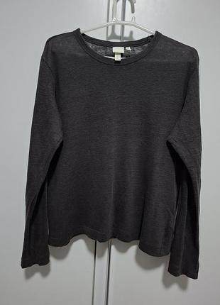 Льняной лонгслив h&amp;m лонг лен 4