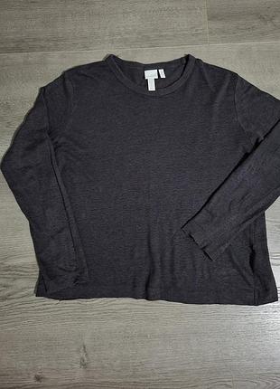 Льняной лонгслив h&amp;m лонг лен 2