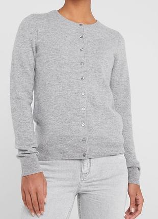 Кардиган з круглим вирізом із чистого кашеміру від autograph marks & spencer