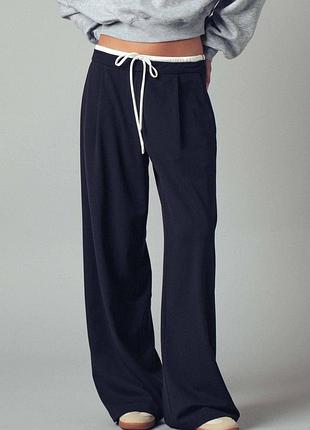 Трендовые актуальные брюки брюки палаццо zara