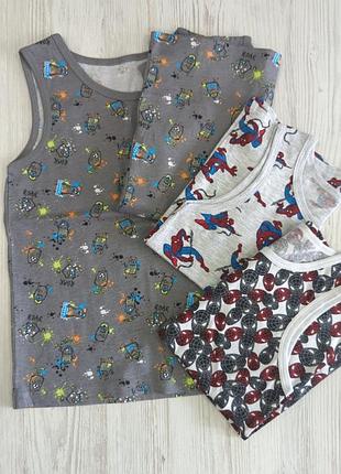 Майки для мальчика на 6-7 лет primark, хлопковые