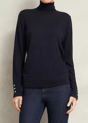 Гольф/водолазка hobbs navy lara merino rollneck