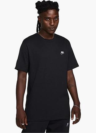 Футболка мужская nike nsw club dt tee black fd1184-013