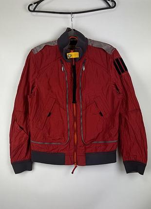 Куртка бомбер parajumpers pjs windbreaker men's lightweight bomber jacket red оригінал чоловіча червона легка розмір l