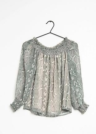 Шикарна блуза topshop зміїний принт