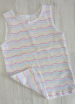 Легкая хлопковая маечка для девочки на 7-8 лет primark