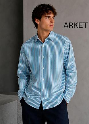 Оригинальная мужская полосатая рубашка arket 48