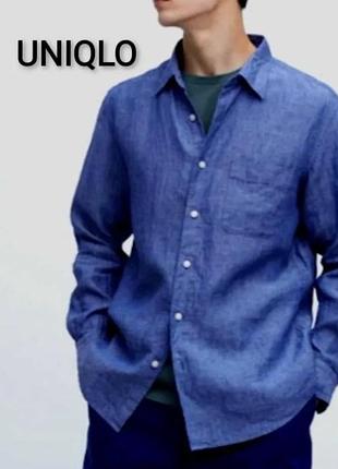 Чоловіча лляна сорочка uniqlo