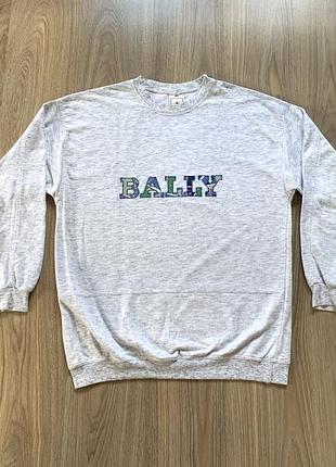 Мужской редкий винтажный хлопковый свитшот bally