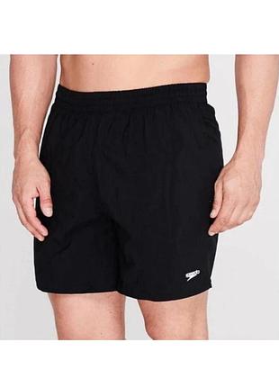 Мужские плавательные шорты speedo l черные легкие с сеткой, пляжные