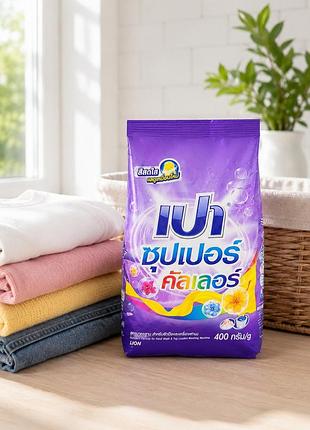 Пральний порошок для кольорового одягу pao super color, 400 г