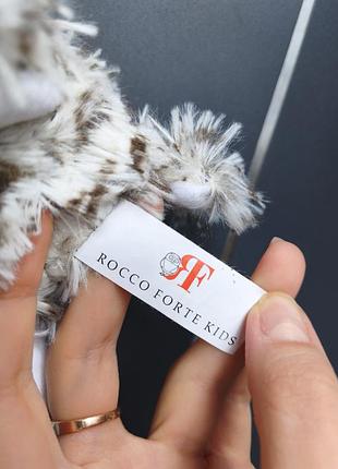 Елітна м'яка іграшка сова rocco forte kids оригінал біла сова 5