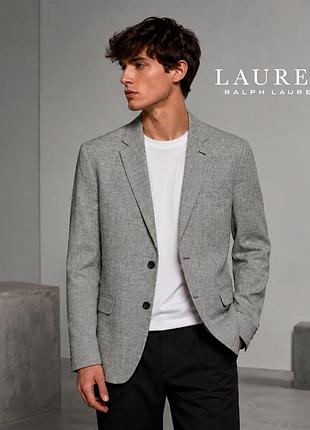 Оригинальный льняной пиджак в клетку lauren ralph lauren 38r