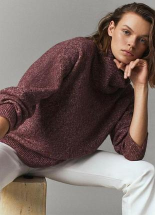Чудова м'яка тепла кофта светр оверсайз massimo dutti, p. m