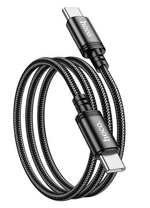 Кабель hoco x89 wind 60w charging data cable type-c to type-c black