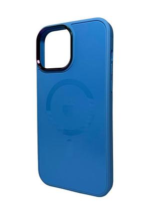 Чохол для смартфона ag glass sapphire magsafe logo for apple iphone 14 pro max blue