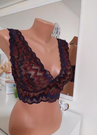 Кружевной браллет intimissimi топ бра бюстгальтер