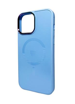 Чохол для смартфона ag glass sapphire magsafe logo for apple iphone 15 pro sierra blue