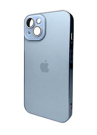 Чохол для смартфона ag glass sapphire frame magsafe logo for apple iphone 15 sierra blue