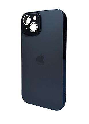 Чохол для смартфона ag glass sapphire frame magsafe logo for apple iphone 15 gun grey