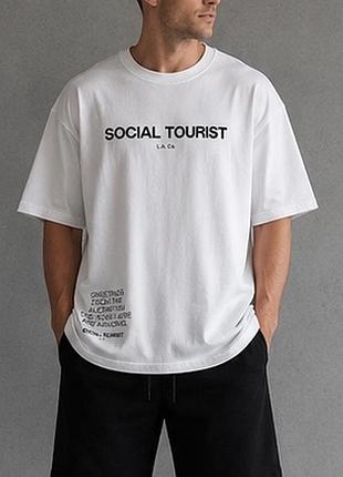 Чоловіча футболка social tourist hollister