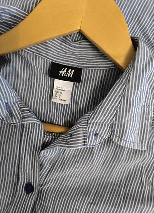 Классная тоненькая рубашка от h&amp;m р.38(165/88), идеал!