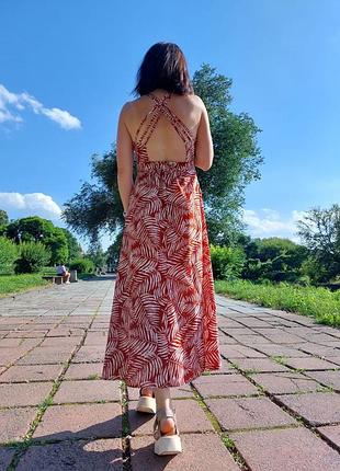 Сукня міді/максі з красивою спинкою хс-с