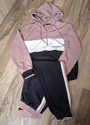 Спортивний костюм комплект худі та джогери zara розмір s