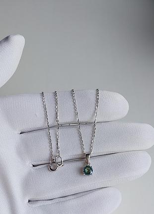 Серебрярая подвеска, цепочка и кулон