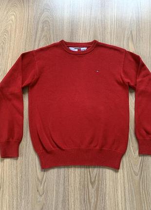 Подростковый оригинальный хлопковый свитер tommy hilfiger