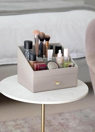 Органайзер для косметики stackers taupe & champagne gold, 19*25*18 см, nd-75671 nai