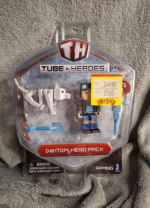 Майнкарфт фігурка колекційна  dantdm hero pack із серії tube heroes від виробника jazwares