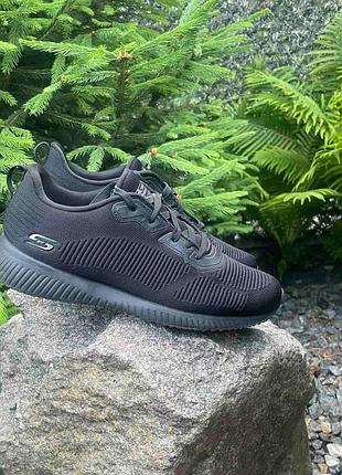 Кросівки жіночі skechers bobs sport squad tough talk 39 (25,5см) чорні, ідеальний стан