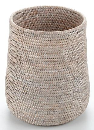 Ваза плетена з натурального ротанга, 30/27*35 см, nd-71066-white nai