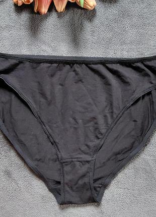 Классические женские трусики xl черные