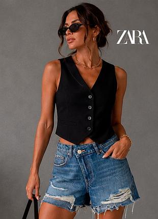 Новые темно синие оригинальные мом бермуды шорты zara 36