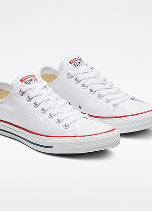Оригинальн! сша! мужские кеды converse chuck taylor all star ox optical white m7652c кроссовки конверс