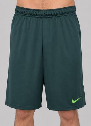Оригінальні чоловічі шорти nike dri-fit зелені спортивні легкі подовжені для тренувань