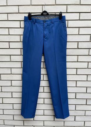 Чоловічі класичні брюки сині giovanni gilbert1 фото