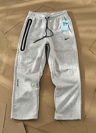 Штани nike tech fleece сірого кольору, розміри: s,m,l чоловічі, підліткові, для дівчат