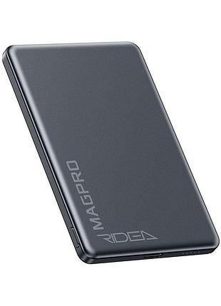 Универсальная мобильная батарея ridea rp-m5 magpro 5000mah qc/pd 20w grey (35359_3345851)