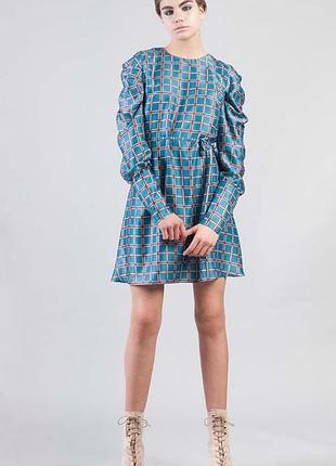 Стильна сатинова сукня р. l lola may штучний шовк