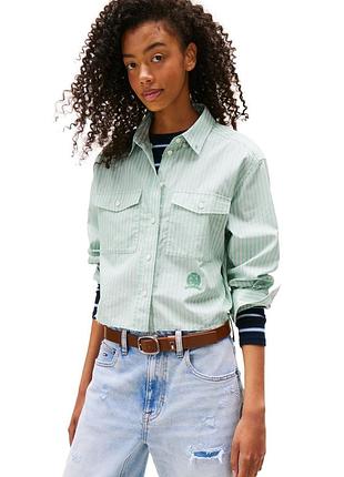 Укороченная рубашка tommy hilfiger
