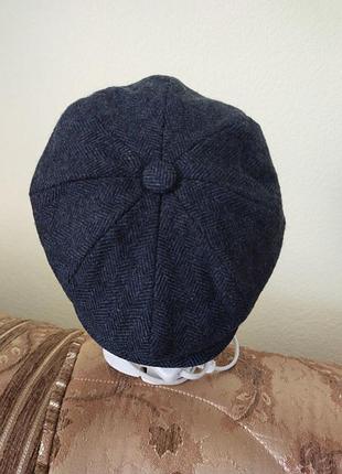 Шерстяная кепка восьмиклинка denton hats (англия) / жиганка/хулиганка 57 размер
