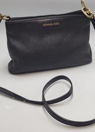 Сумка michael kors trisha medium pebbled leather crossbody