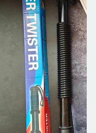 Силовой пружинный эспандер (палка) easyfit power twister ef-1642-30 30 кг черный
