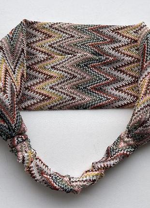 Повʼязка на волосся. бандана. преміум бренд missoni