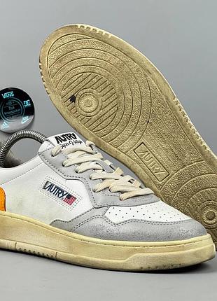 Нові autry medalist low super vintage аутри кеди кросівки кеды кроссовки обувь взуття черевики потерті класичні ботинки кожаные шкіряні кожа ботинки