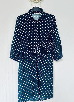 Красива сукня віскоза 100% у горошок zara