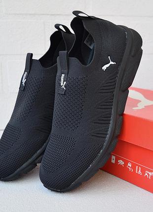 Puma gray мокасины темно-серые 2